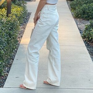 Abercrombie & Fitch White Flare Jeans